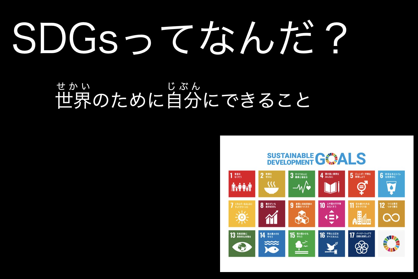 スライド教材：SDGs】SDGsについて考えよう | ダッシュニンの特別支援教材室