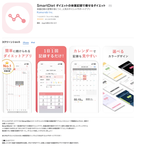 おすすめアプリ Smart Diet 体重を記録するだけでグラフ化してくれるアプリ ダッシュニンの特別支援教材室